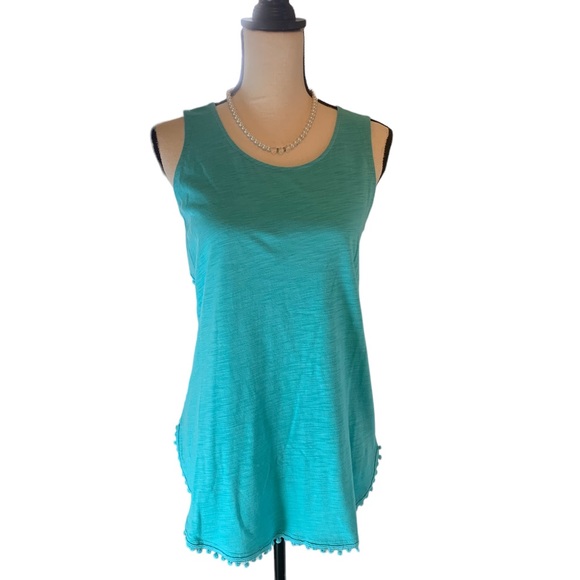 New Belle Beach teal XXS sleeveless tee - Picture 1 of 5